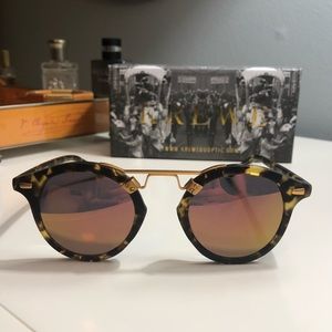 BRAND NEW W BOX KREWE ST. LOUIS TORTOISE MIRRORED